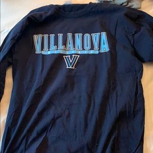 long sleeve navy villanova university shirt